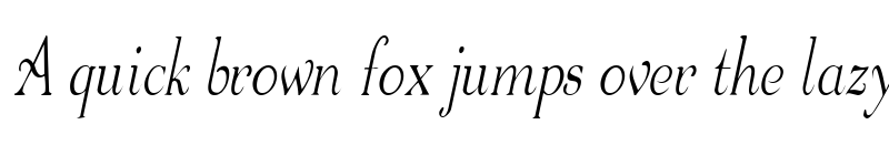 Preview of WaltersCondensed Italic