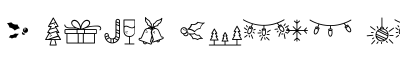 Preview of Warm Snow Dingbats Regular