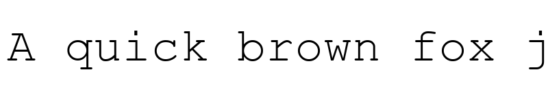 Preview of Web Hebrew Monospace Regular