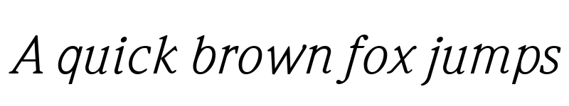 Preview of Weidemann Italic