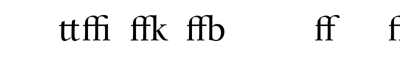 Preview of Whitenights LT Std TitlingLigatures