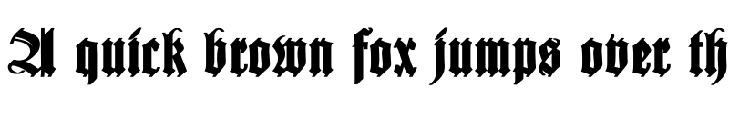 Preview of WilhelmKlingsporGotisch Bold Regular