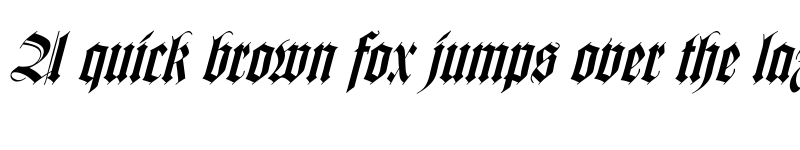 Preview of WilhelmKlingsporGotisch Italic Regular