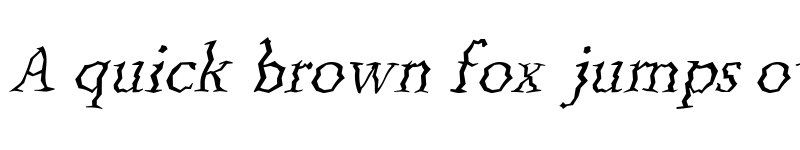 Preview of Wobbles Italic