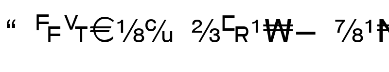 Preview of WP TypographicSymbols Regular