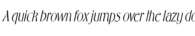 Preview of Wright-Condensed Italic