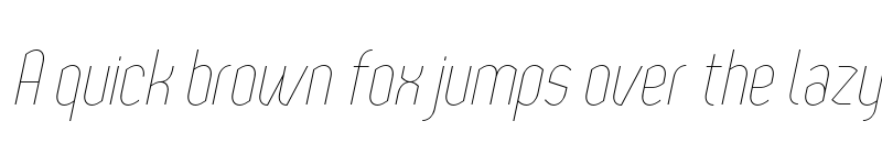 Preview of Yemeyi Thin Condensed Italic