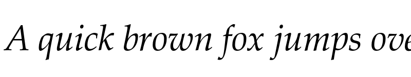 Preview of Zapf Calligraphic 801 Italic