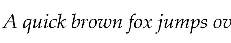 Preview of Zapf Calligraphic 801 SWA Italic