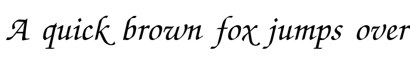 Preview of Zapf Chance Italic