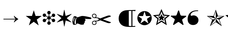 Preview of Zapf Dingbats One Hundred BQ Regular