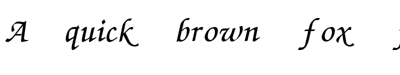 Preview of ZapfChancery Italic