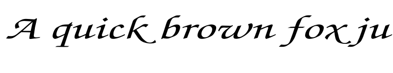 Preview of ZapfChancery-MediumItalic Ex Regular