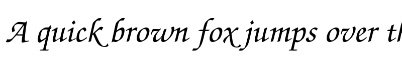 Preview of ZapfChancery-MediumItalic Regular