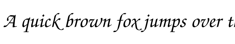 Preview of ZapfChanceryTT Italic