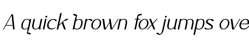 Preview of Zebardon Italic