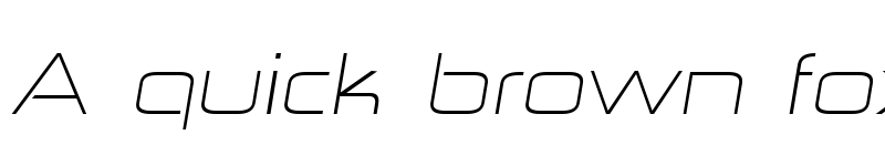 Preview of Zekton Extended Light Italic