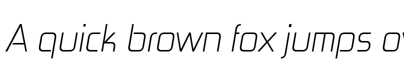 Preview of Zekton Light Italic