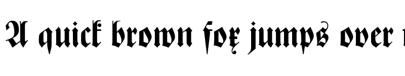 Preview of Zentenar-Fraktur Halbfett OsF Medium